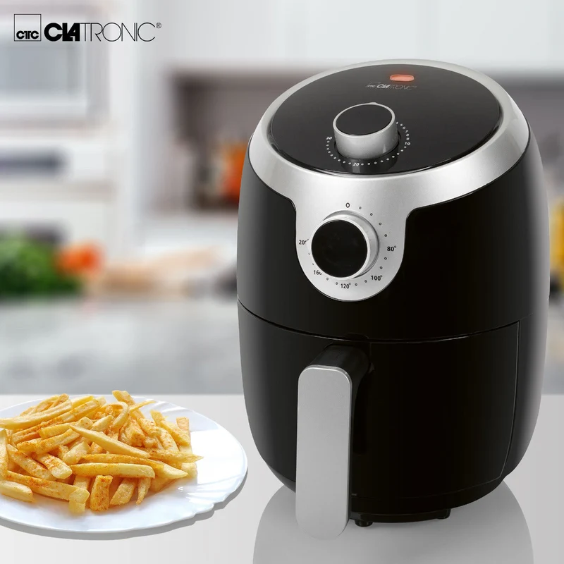 Clatronic Heißluftfritteuse FR 3769 H | Schwarz/Silber