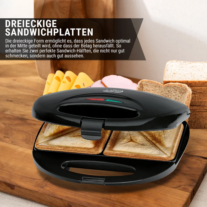 Clatronic Sandwichtoaster ST 3477 Schwarz
