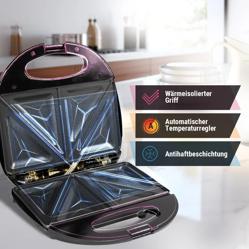 Clatronic Sandwichtoaster ST 3477 Schwarz