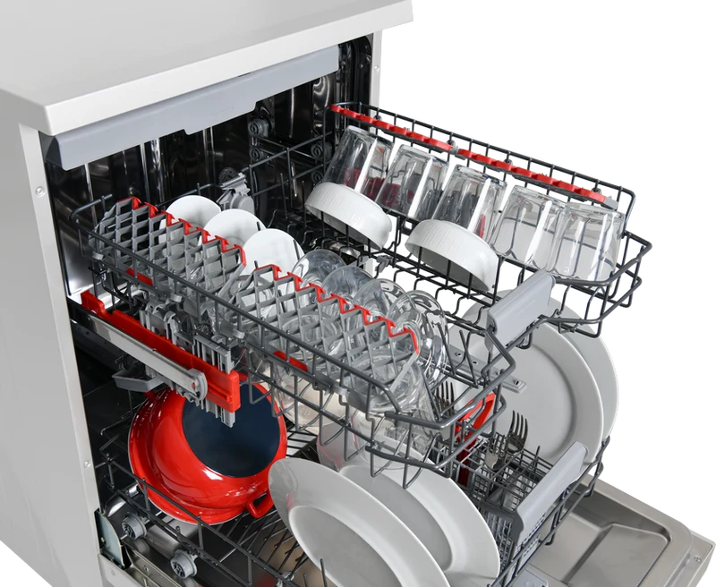 SHARP QW-NA1FF45DW Freestanding 60cm Dishwasher 16PS 45 db D Class with Multifunctional rack
