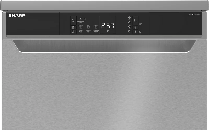 SHARP QW-NA1FF45DI Freestanding 60cm Dishwasher 16PS 45 db D Class with Multifunctional rack