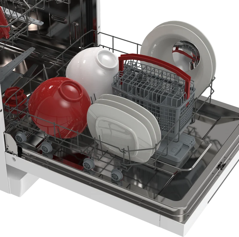 SHARP QW-NA1BF47EW Freestanding 60cm Dishwasher 13PS 47 db E Class with MicroBan Technolgy