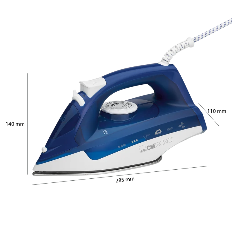 Clatronic DB 3704 Dampfbügeleisen Weiß/Blau