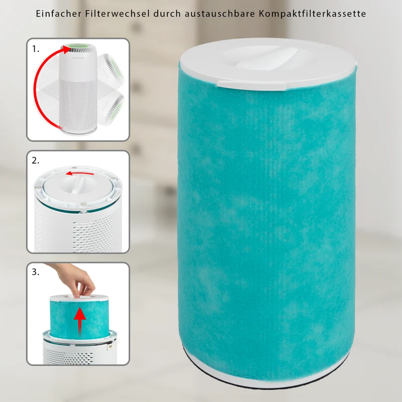 ProfiCare PC-LR 3083 Luftreiniger Weiß HEPA-Filter