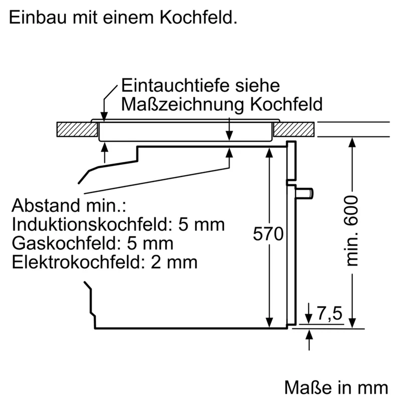 Bosch MKH65SKLE Exclusiv Herd-Set Backofen mit Cerankochfeld Edelstahl