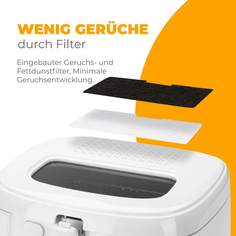 Bomann FR 6051 CB Fritteuse 2,5L Weiß