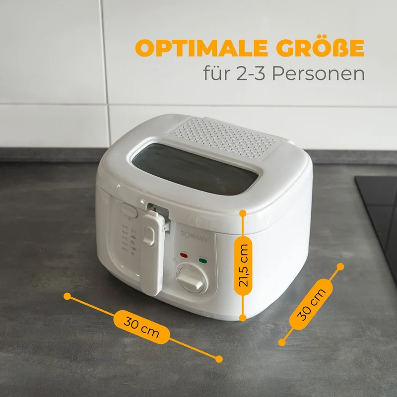 Bomann FR 6051 CB Fritteuse 2,5L Weiß