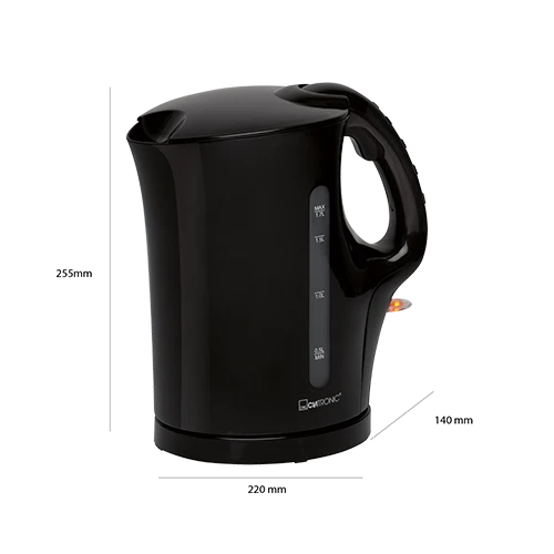 Clatronic WK 3445 Wasserkocher Schwarz 1,7L kabellos