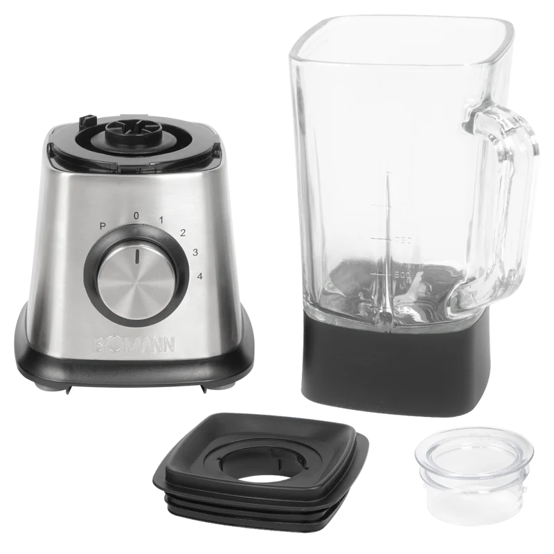 Clatronic UM 1374 CB Standmixer 1,5L Inox/Schwarz