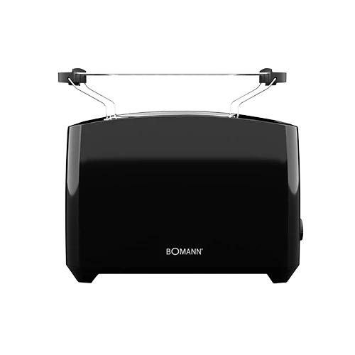 Bomann TA 6065 CB Toaster Schwarz 2-Schlitz mit Brötchenaufsatz
