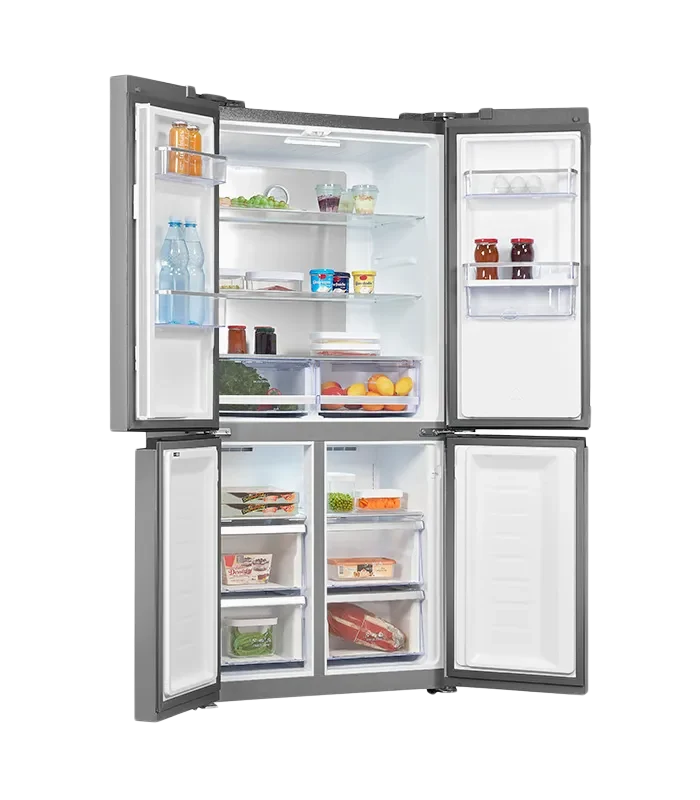Exquisit MD430-100-WS-200E French Door Kühlschrank 430L Inoxlook NoFrost