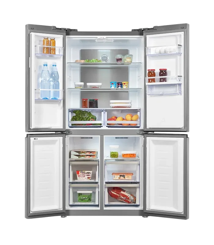 Exquisit MD430-100-WS-200E French Door Kühlschrank 430L Inoxlook NoFrost