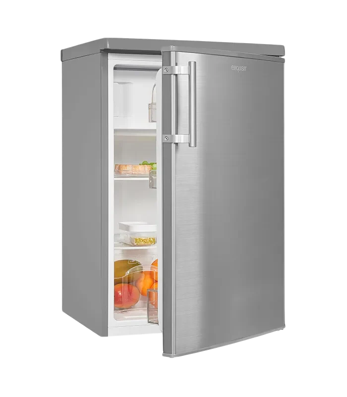 Exquisit KS16-4-HE-040E Kühlschrank 109L Inox-Look