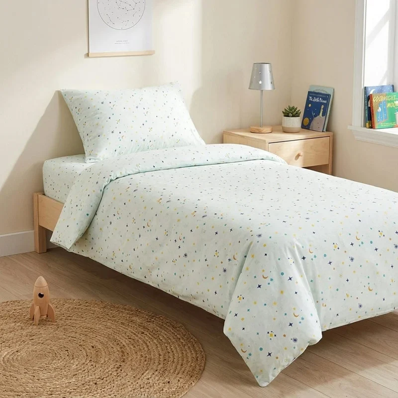 Set aus Kinderkissen Vitapur My First Pillow und Bettwäsche Svilanit Skyra