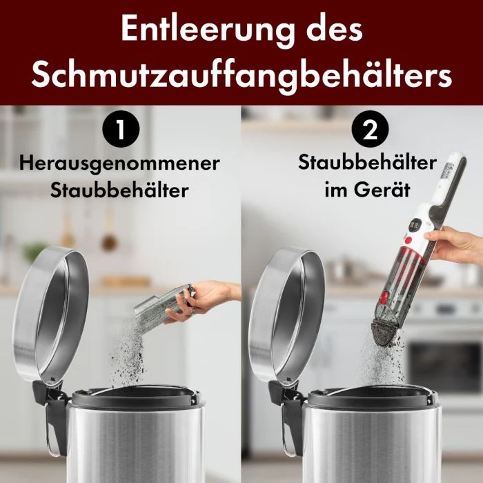 ProfiCare Akkusauger PC-AKS 3102 Weiß/Anthrazit Nass-/Trockensauger