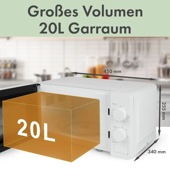 Bomann Mikrowelle MW 6014 CB Weiß 20L 700W
