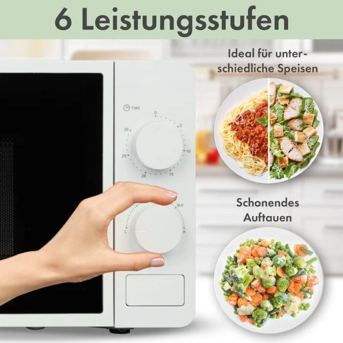 Bomann Mikrowelle MW 6014 CB Weiß 20L 700W