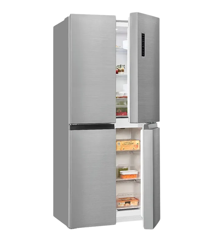 Exquisit MD365-125-040D Kühl-Gefrier-Kombination 365L Inoxlook