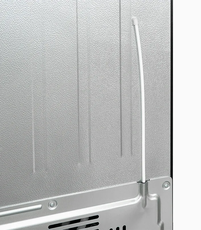 Exquisit SBS520-CF-040E Side-by-Side Kühlschrank 520L Inoxlook Anthrazit NoFrost