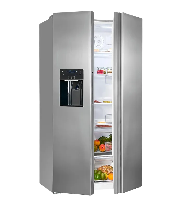 Exquisit SBS520-CF-040E Side-by-Side Kühlschrank 520L Inoxlook NoFrost