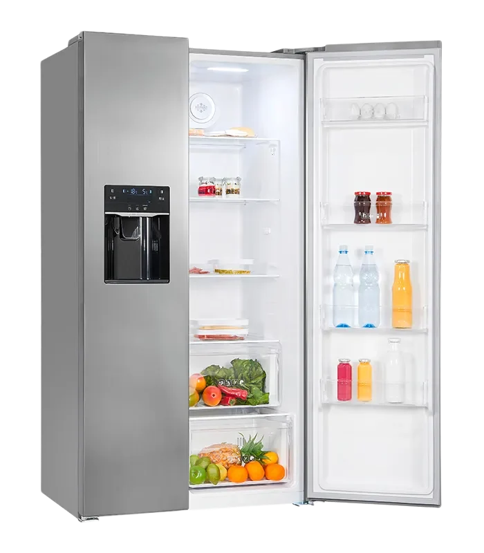 Exquisit SBS520-CF-040E Side-by-Side Kühlschrank 520L Inoxlook NoFrost