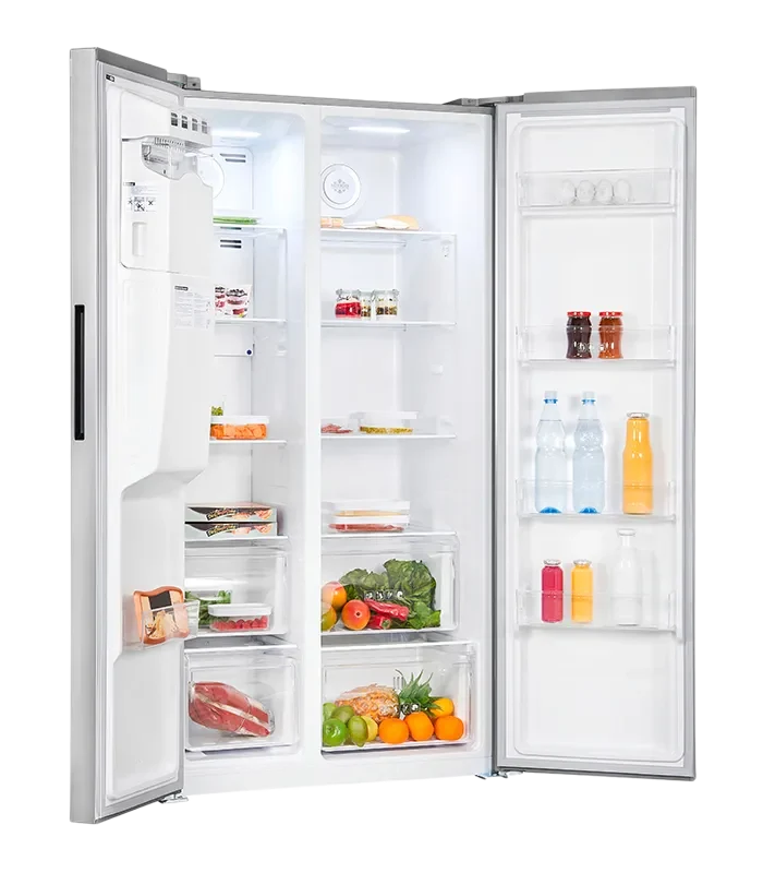 Exquisit SBS520-CF-040E Side-by-Side Kühlschrank 520L Inoxlook NoFrost