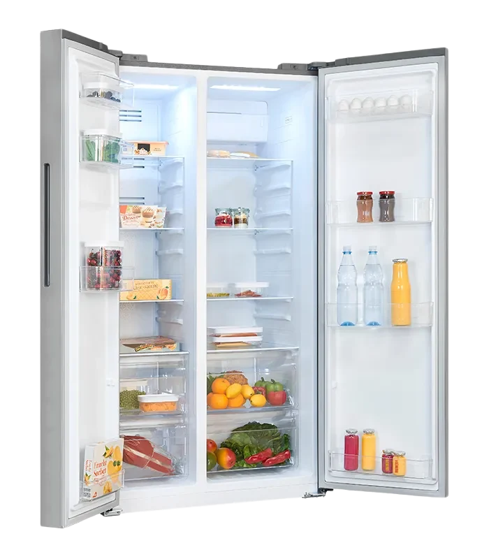Exquisit SBS560-050D Side-by-Side Kühlschrank 560L Inoxlook NoFrost
