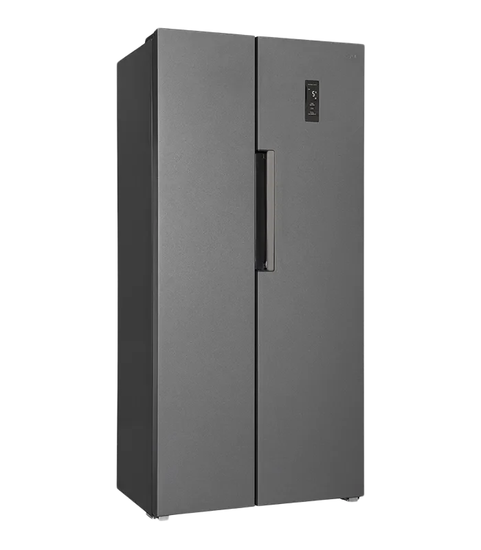 Exquisit SBS450-360E Side-by-Side Kühlschrank 450L Anthrazit NoFrost