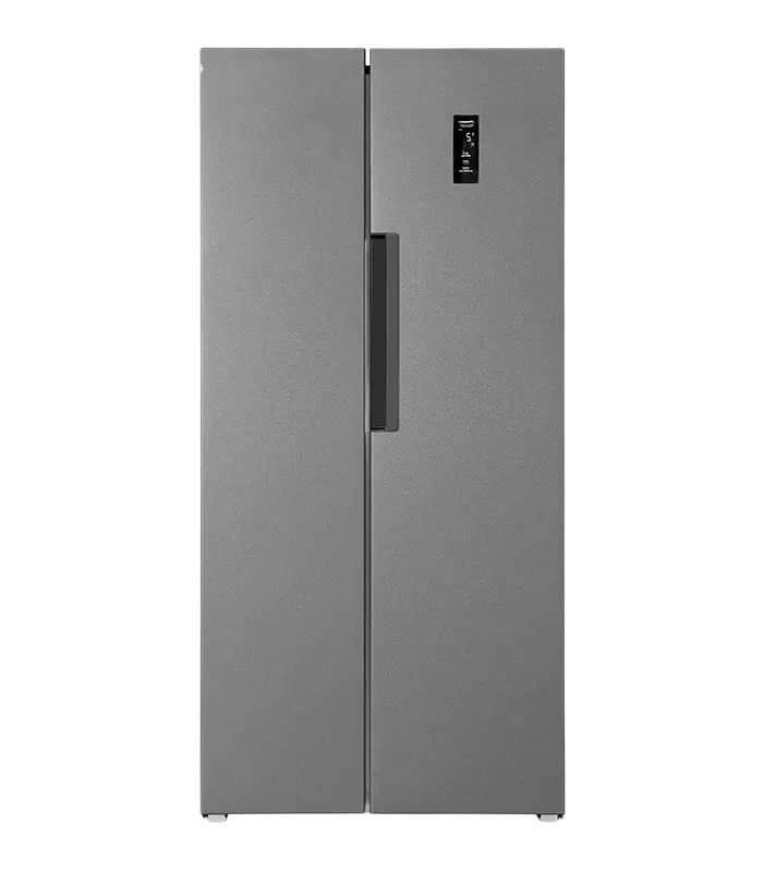 Exquisit SBS450-360E Side-by-Side Kühlschrank 450L Anthrazit NoFrost