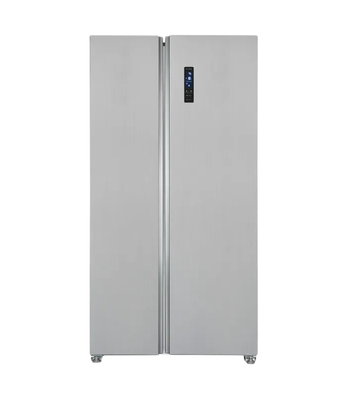 Exquisit SBS546-040E Side-by-Side Kühlschrank 546L Inoxlook NoFrost Wasserspender