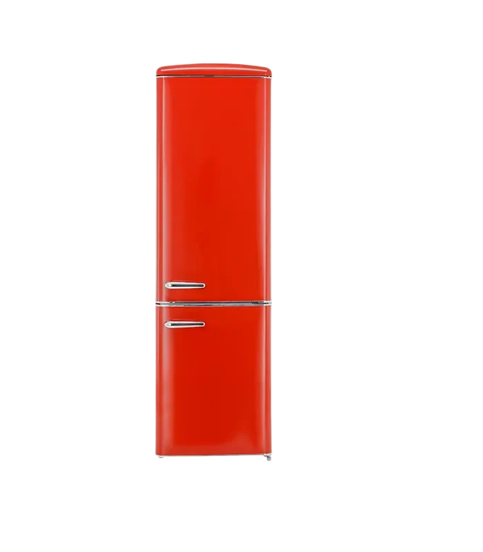 Exquisit RKGC250-70-H-160E Retro Kühl-Gefrier-Kombi 250L Rot