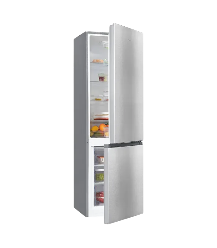 Exquisit KGC265-70-010E Kühl-Gefrierkombination 269L Inox-Look