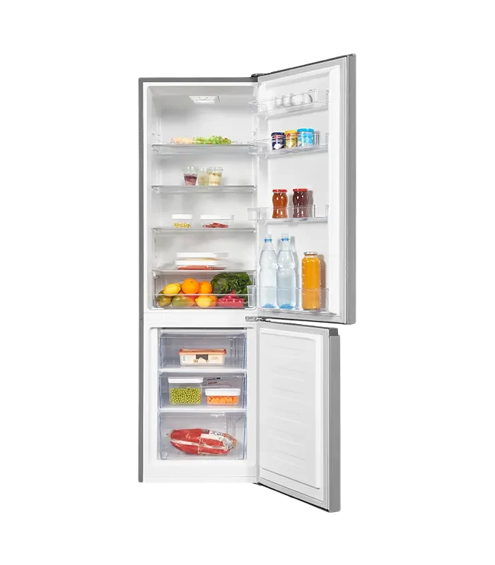 Exquisit KGC265-70-010E Kühl-Gefrierkombination 269L Inox-Look