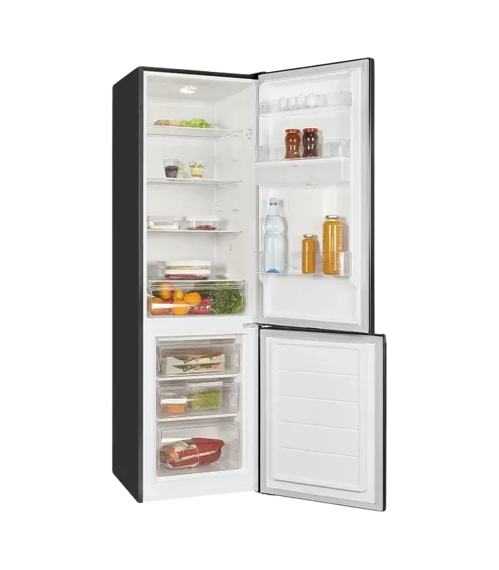 Exquisit KGC265-70-WS-040E Kühl-Gefrierkombination 260L Inox Anthrazit