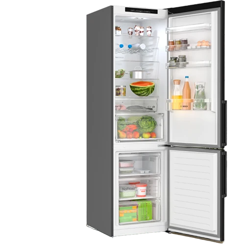 Bosch KGN39VXBT Kühl-Gefrierkombination 368L Mattschwarz NoFrost