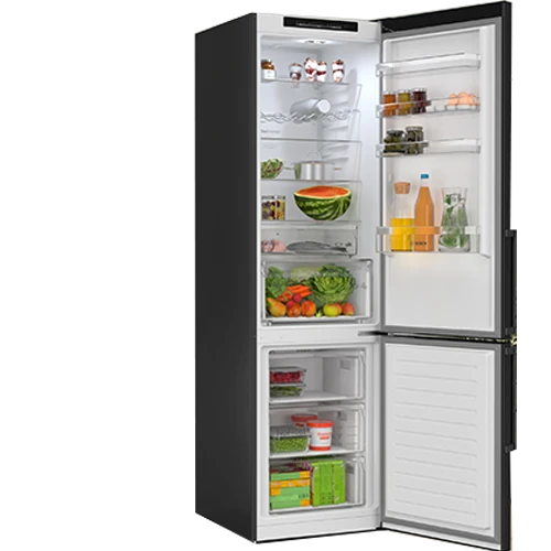 Bosch KGN39VXAT Kühl-Gefrierkombination 368L Edelstahl schwarz NoFrost 203 x 60 cm