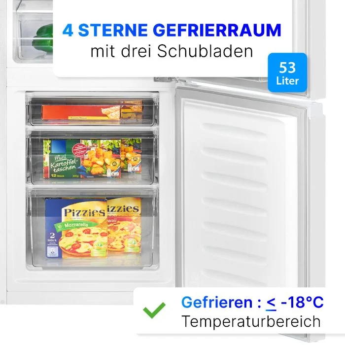Bomann KG 320.2 Kühl-Gefrierkombination Retro Rot 242L EEK E