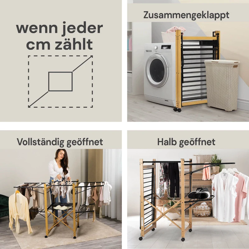 Zusammenklappbarer Wäscheständer Vitapur AirPrestige PRO