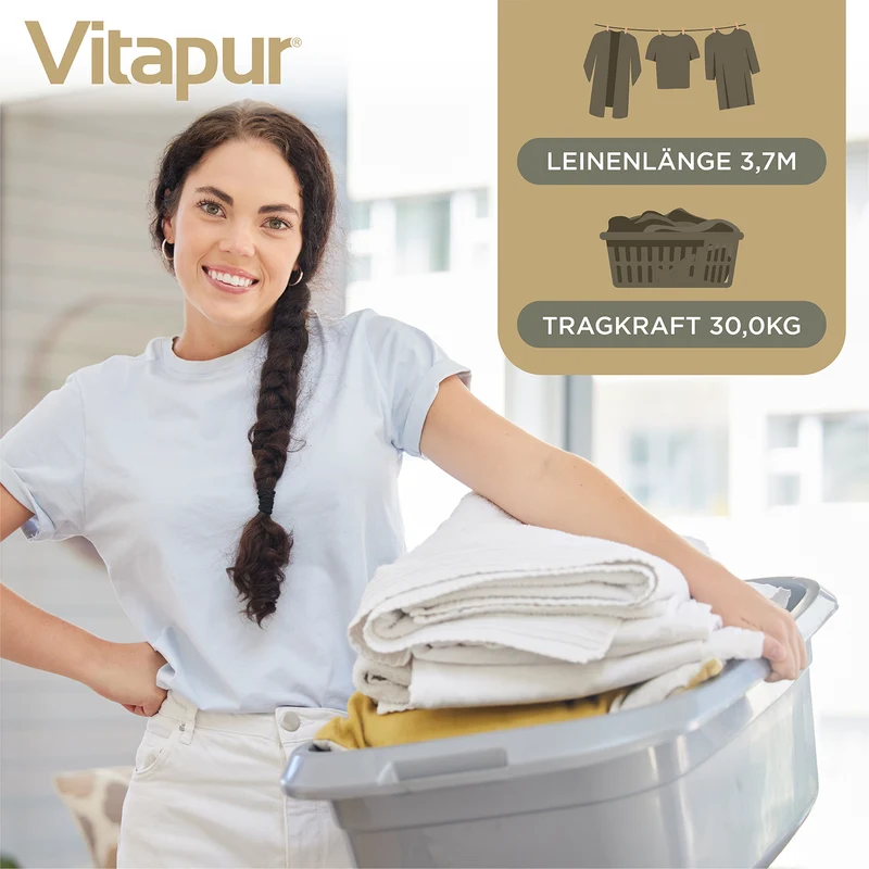 Wandmontierter Wäscheständer Vitapur HouseCare