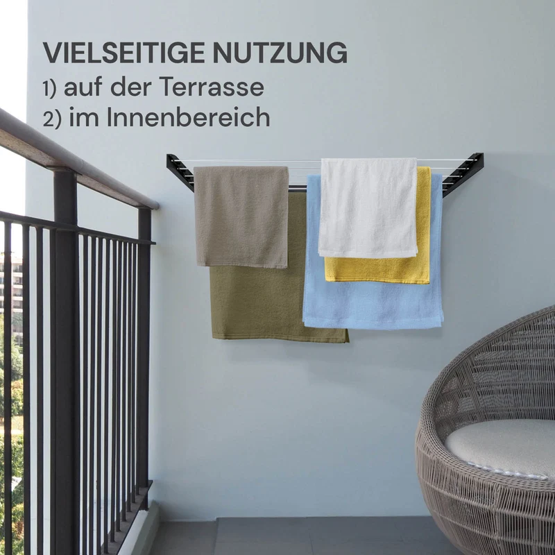 Wandmontierter Wäscheständer Vitapur HouseCare