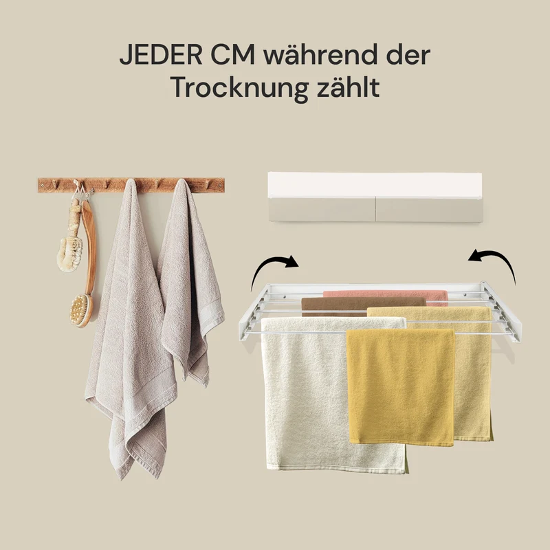 Wandmontierter Wäscheständer Vitapur HouseCare