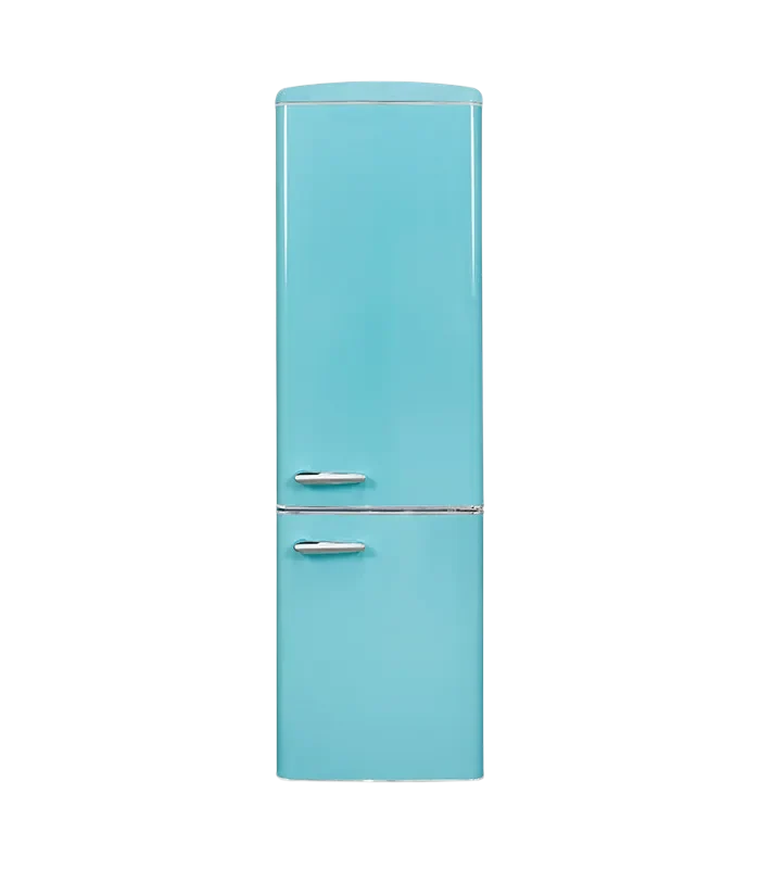 Exquisit RKGC250-70-H-160E Retro Kühl-Gefrier-Kombi 250L Taubenblau