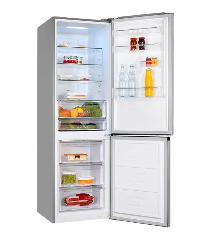 Exquisit KGC350-105-NF-040C Kühl-Gefrier-Kombination 350L Inoxlook NoFrost