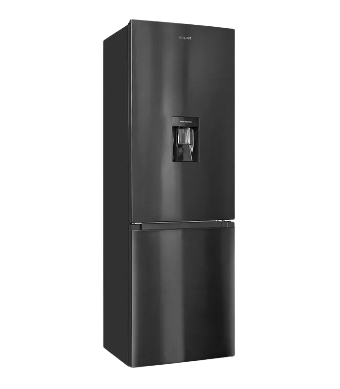 Exquisit KGC320-95-E-WS-040C Kühl-Gefrier-Kombination 320L Inoxlook Anthrazit