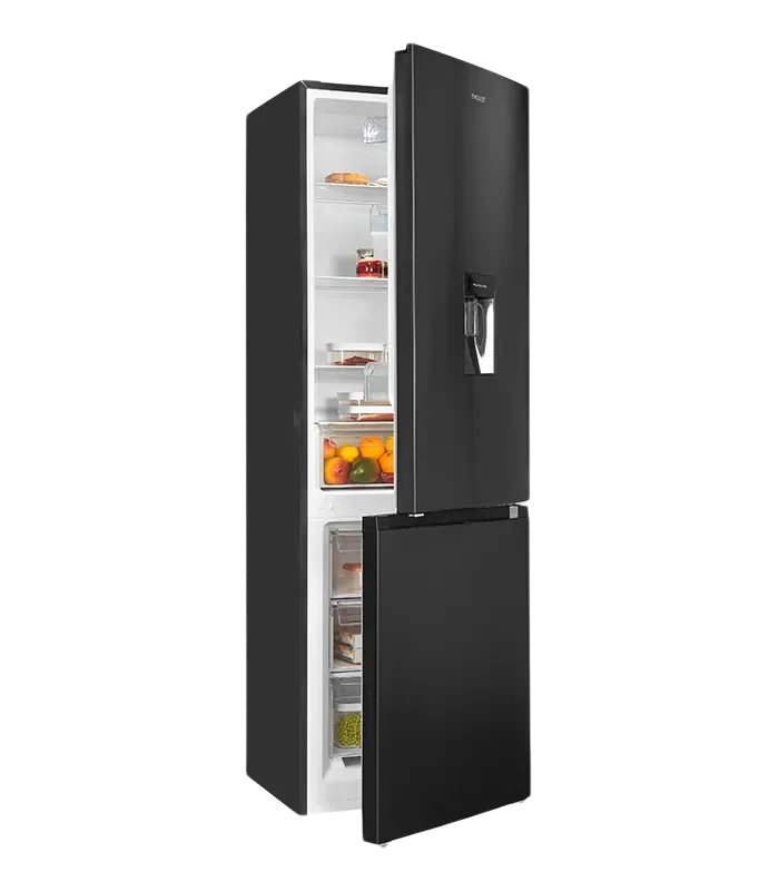 Exquisit KGC320-95-E-WS-040C Kühl-Gefrier-Kombination 320L Inoxlook Anthrazit
