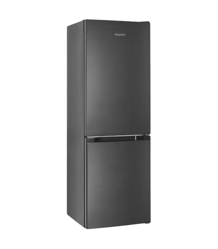 Exquisit KGC231-60-E-050C Kühl-Gefrier-Kombination 157L Inoxlook Anthrazit