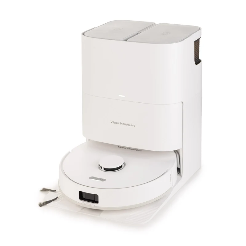 Saugroboter für Trocken- und Nassreinigung mit Selbstreinigungsstation inkl. Mopp-Reinigung SmartClean All-in-One-Station PRO Series