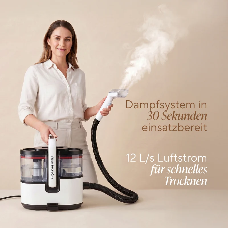 Dampf-Waschsauger StainMaster SteamPRO – zur Reinigung von Fliesen, Fugen, Küchengeräten und Schuhen