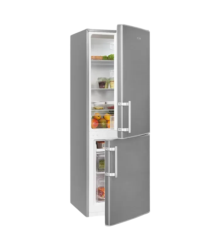Exquisit KGC233-60-HE-040D Kühl-Gefrier-Kombination 173L Inoxlook