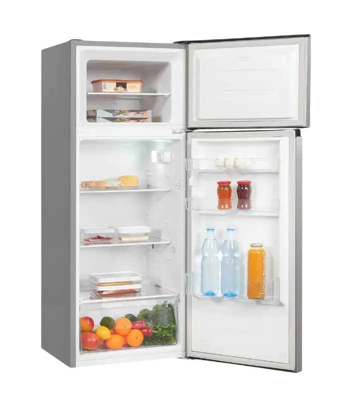 Exquisit KGC270-45-010E Kühl-Gefrier-Kombination 206L Silber